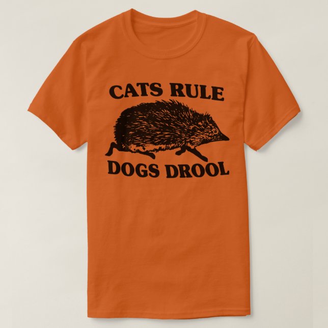 Camiseta Cães com Regra de Gatos Linguagem 1 (Frente do Design)