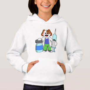 Camiseta Cães como Médico com Seringa