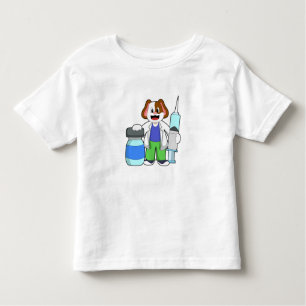 Camiseta Cães como Médico com Seringa
