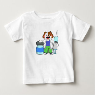 Camiseta Cães como Médico com Seringa