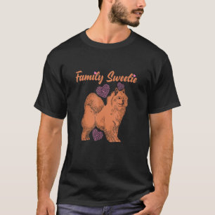 Camiseta Cães Coração Familiar Cães Cão Raça Cão Samoye