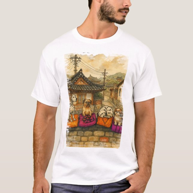 Camiseta Cães Coreanos (Frente)