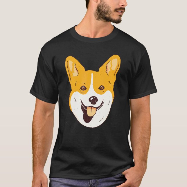 Camiseta Cães Corgi Face Dono de Pet Cachorro (Frente)