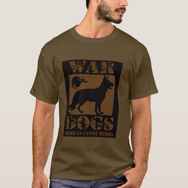 Camiseta Cães da Guerra german shepherd (Frente)