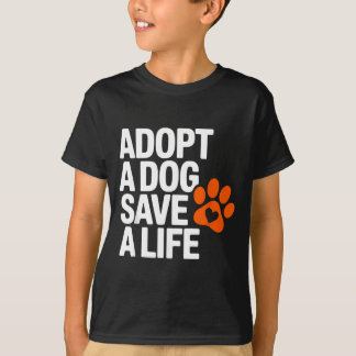 Camiseta Cães de Adoção de Animais de Resgate Vintage Salva