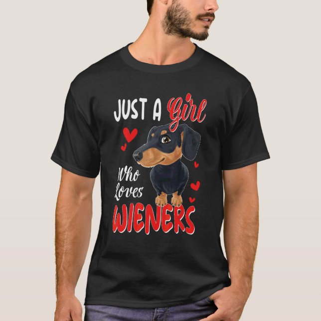 Camiseta Cães de Amor Dachshund (Frente)