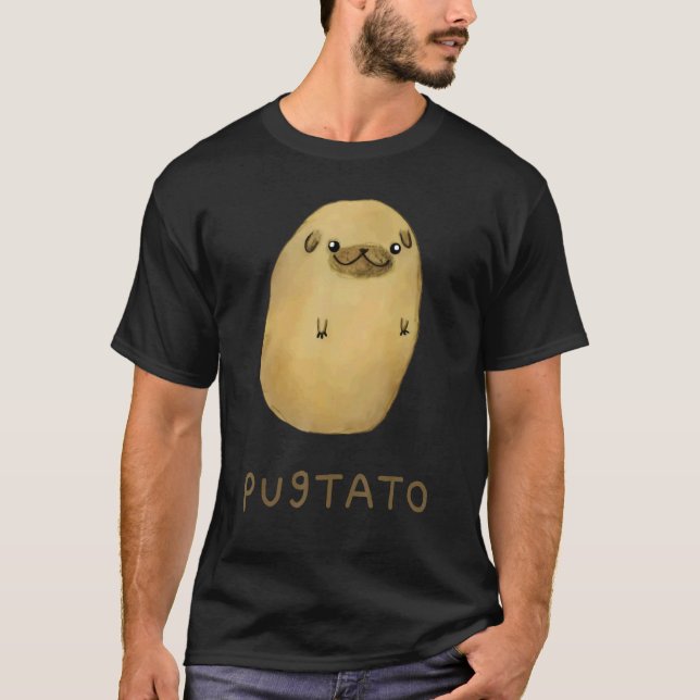 Camiseta Cães de Batata Pugtato (Frente)