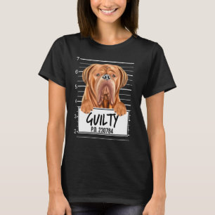 Camiseta Cães de Bordéus Foto Guilty Cão