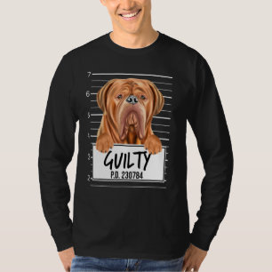 Camiseta Cães de Bordéus Foto Guilty Cão
