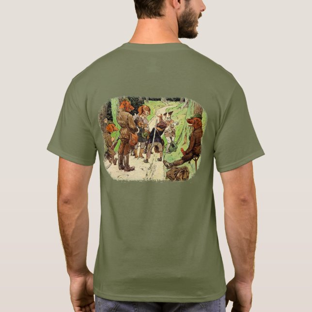 Camiseta Cães de caça, huntingdogs (Verso)