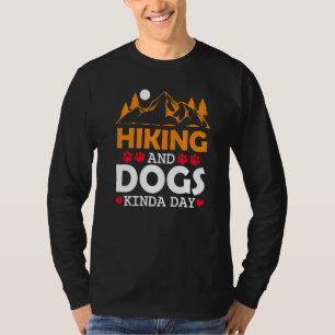 Camiseta Cães de Caminho Hiker Pet Adventure Montanhas Lake