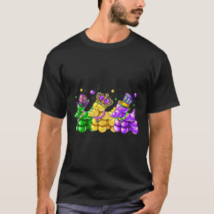 Camiseta Cães de Carnaval do Mardi Gras Festa Feminina 