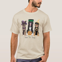 Camiseta Cães de Doce ou Travessura em Fantasias de Hallowe