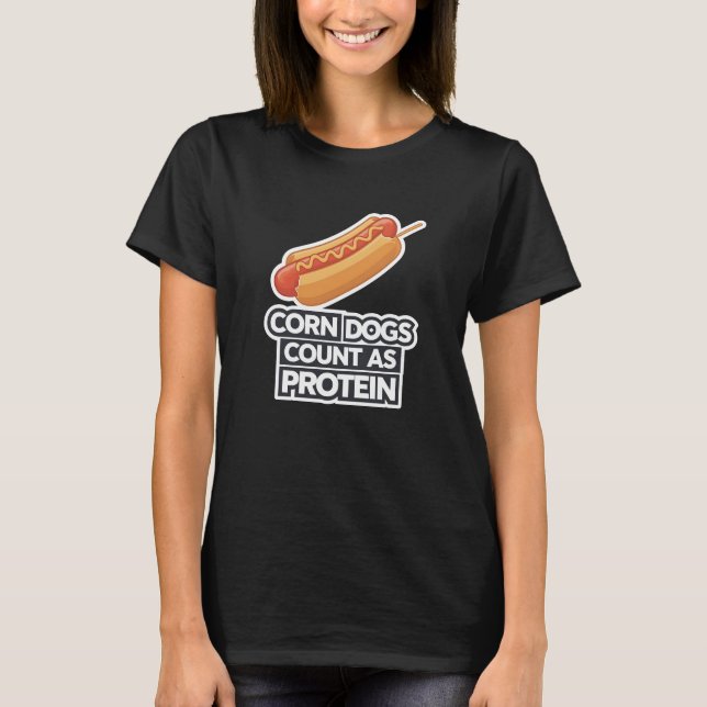 Camiseta Cães De Milho Contam Como Proteína (Frente)