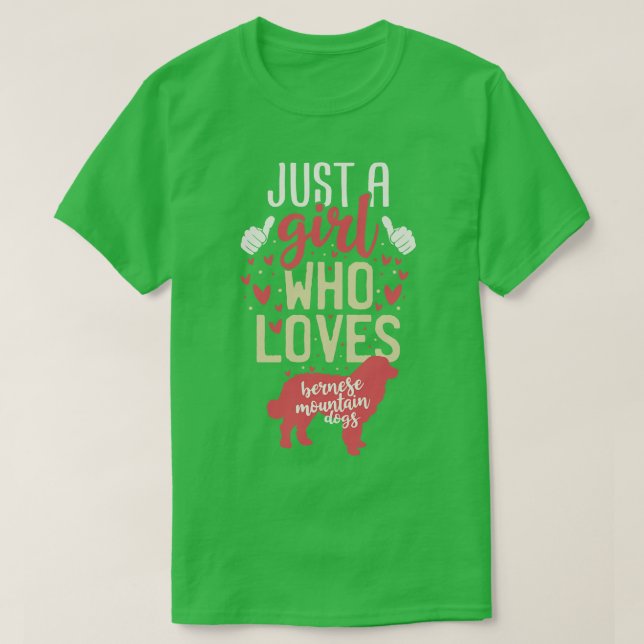 Camiseta Cães de Montanha Bernese (Frente do Design)
