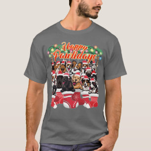 Camiseta Cães de Natal - Cachorro de Festa e Fofinho Sexta