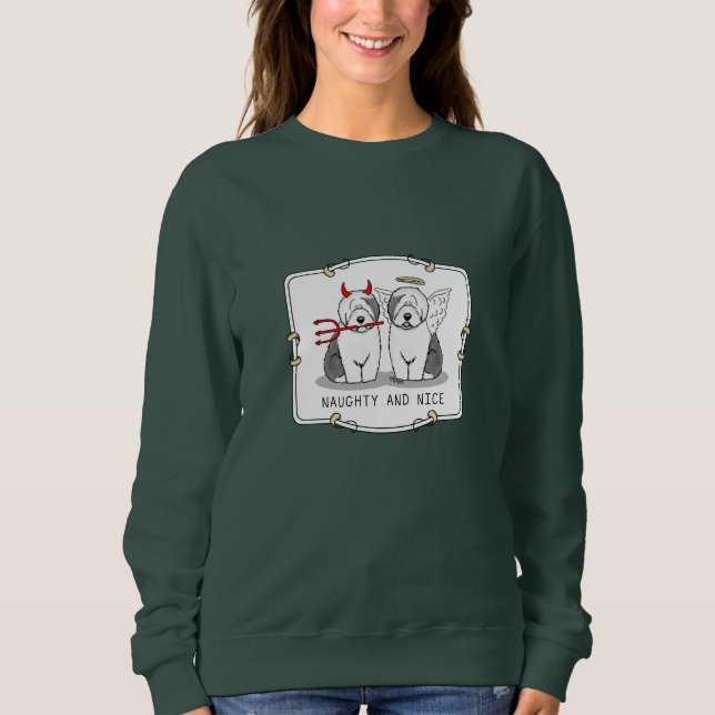 Camiseta Cães de Ovelhas e Velhas Cães de Ovelhas Inglês (C (Frente)