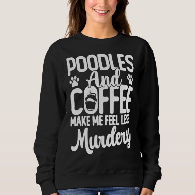 Camiseta Cães De Poodle E Cães De Poodle De Café (Frente)