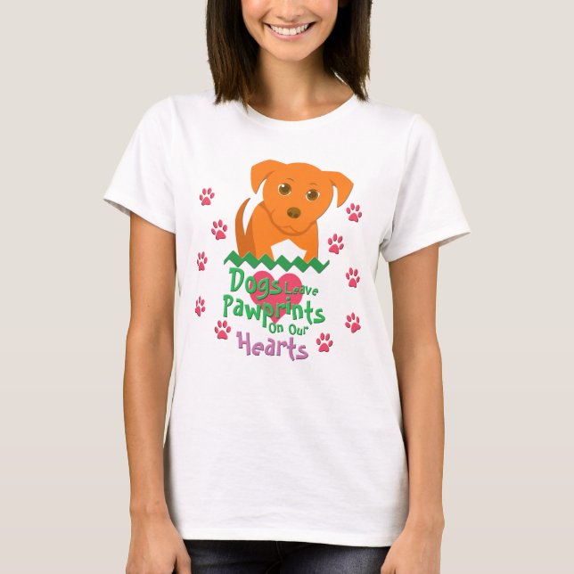 Camiseta Cães Deixam Pawprint (Frente)