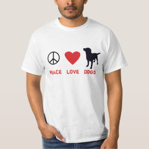 Camiseta Cães do amor da paz