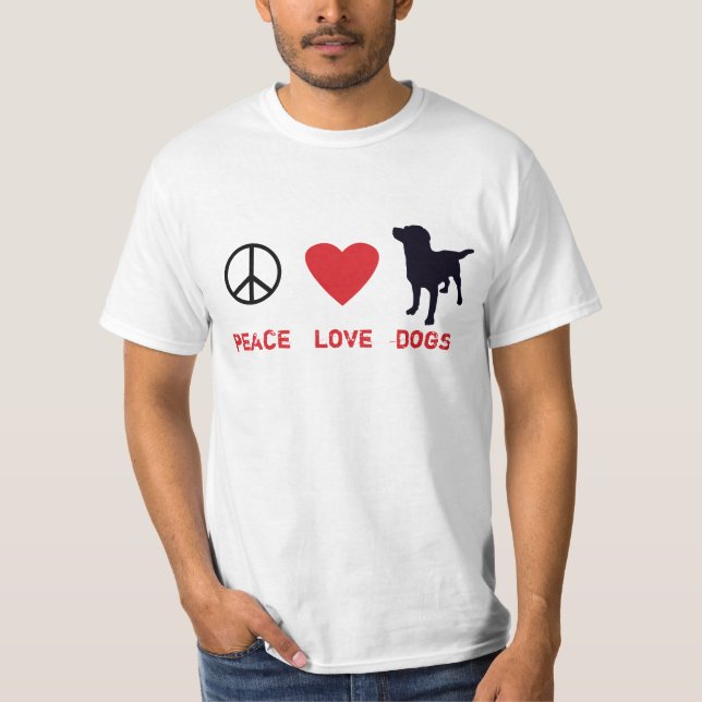 Camiseta Cães do amor da paz (Frente)