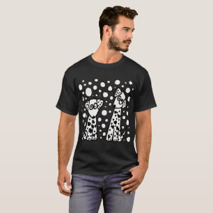 Camiseta Cães e abstrato Dalmatian engraçados dos pontos