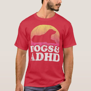 Camiseta Cães e ADHD Cão masculino ou feminino 561