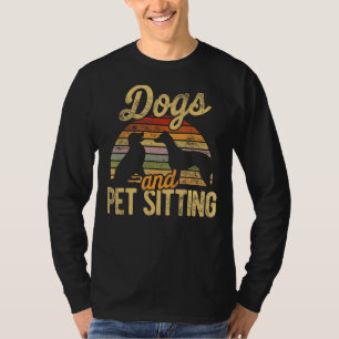 Camiseta Cães E Animais De Companhia Sentados Cães-Pet Sent