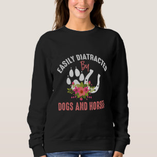 Camiseta Cães E Cavalos Rapariga Equestres