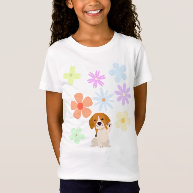 Camiseta Cães e Flores (Frente)