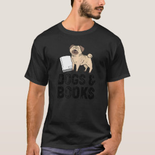 Camiseta Cães E Livros Cachorro Cachorro Cachorro Lendo Cac