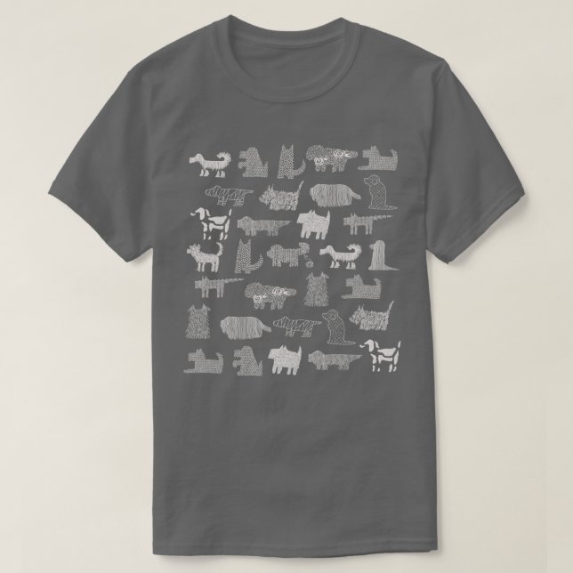 Camiseta Cães e muitos cachorros (Frente do Design)