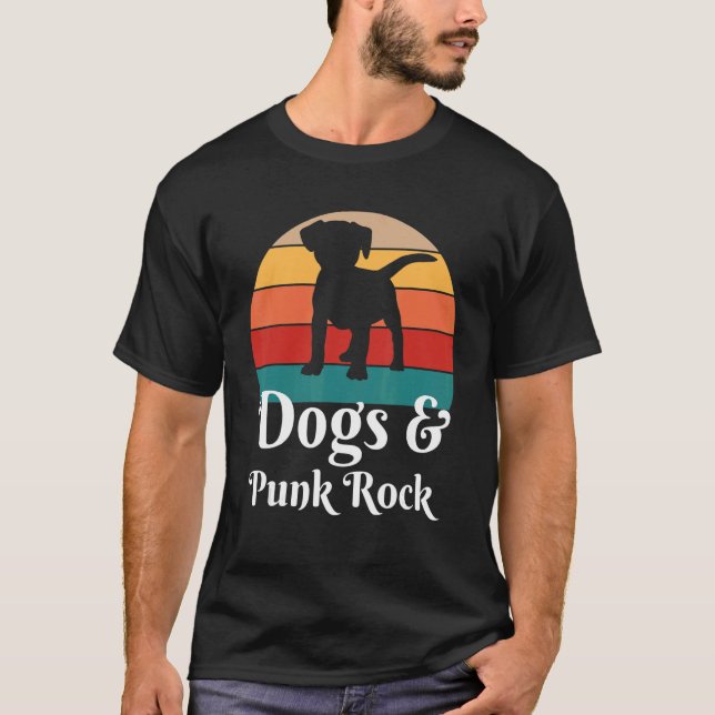 Camiseta Cães e Punk Rock Music (Frente)