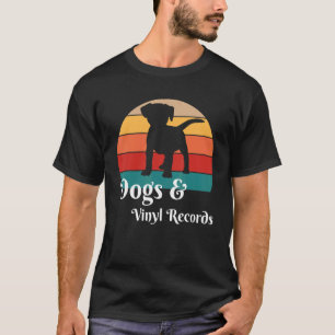 Camiseta Cães e Registros de Vinilo