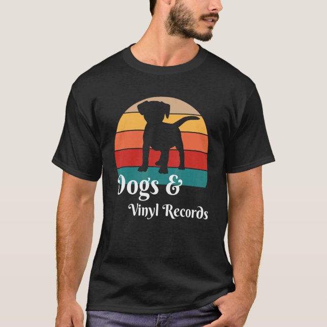 Camiseta Cães e Registros de Vinilo (Frente)