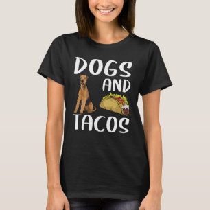 Camiseta Cães e Tacos Airedale Terrier Comida mexicana