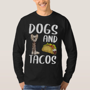 Camiseta Cães e Tacos Comida Mexicana Deitada Chinesa