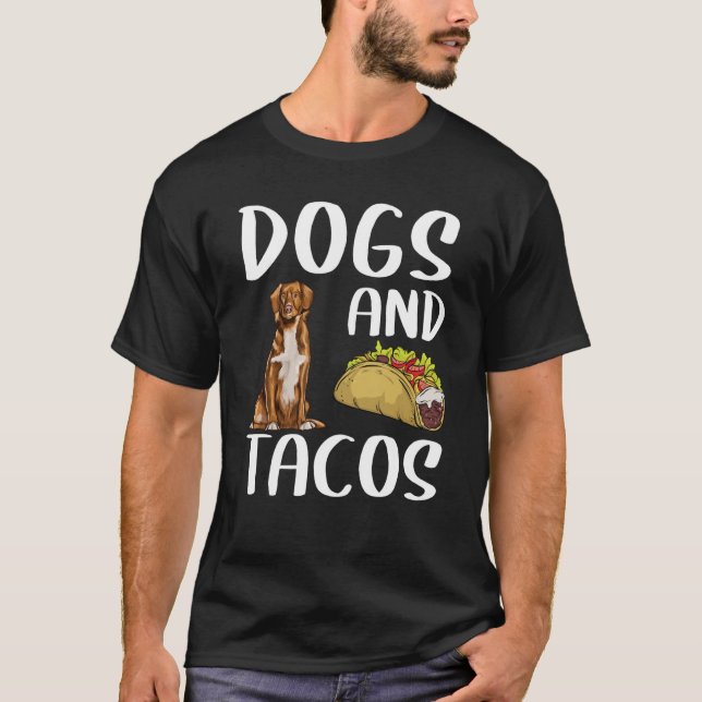 Camiseta Cães E Tacos Nova Scotia Retrievers De Tolerância  (Frente)