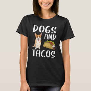 Camiseta Cães E Tacos Pembroke Welsh Corgi Comida mexicana