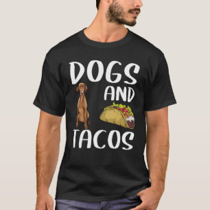 Camiseta Cães e Tacos Vizsla Comida mexicana