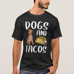 Camiseta Cães E Tacos Welsh Terrier Comida Mexicana