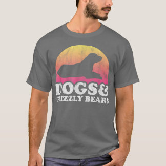 Camiseta Cães e Ursos Grizzly Cachorros de uso masculino e 