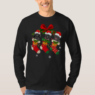 Camiseta Cães Em Meias De Natal Touro