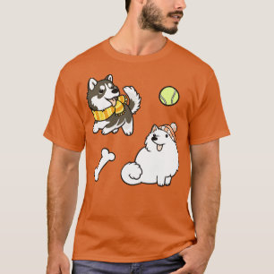 Camiseta Cães Fluffy Spitz