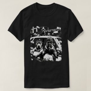 Camiseta Cães Gangsters Legais Hip Hop Retro