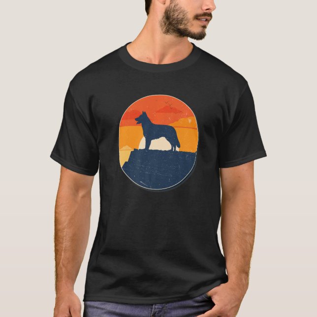 Camiseta Cães german shepherd Cães Cães Cães Cães Cães Cães (Frente)