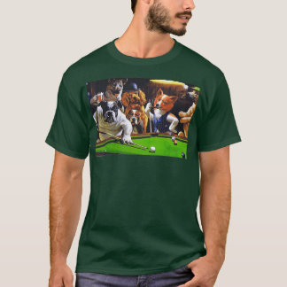 Camiseta Cães Jogando Piscina 1