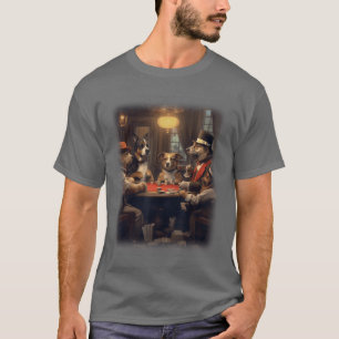 Camiseta Cães Jogando Poker Um Amigo em Necessidade Amor de