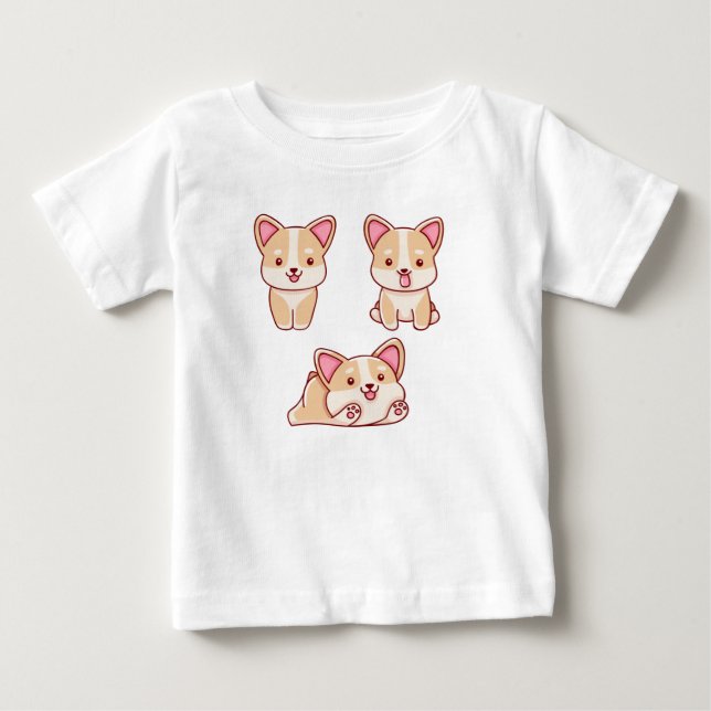 Camiseta Cães Kawaii (Frente)