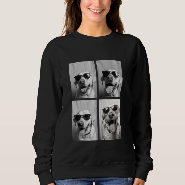 Camiseta Cães labradores engraçados com óculos de sol Anima (Frente)
